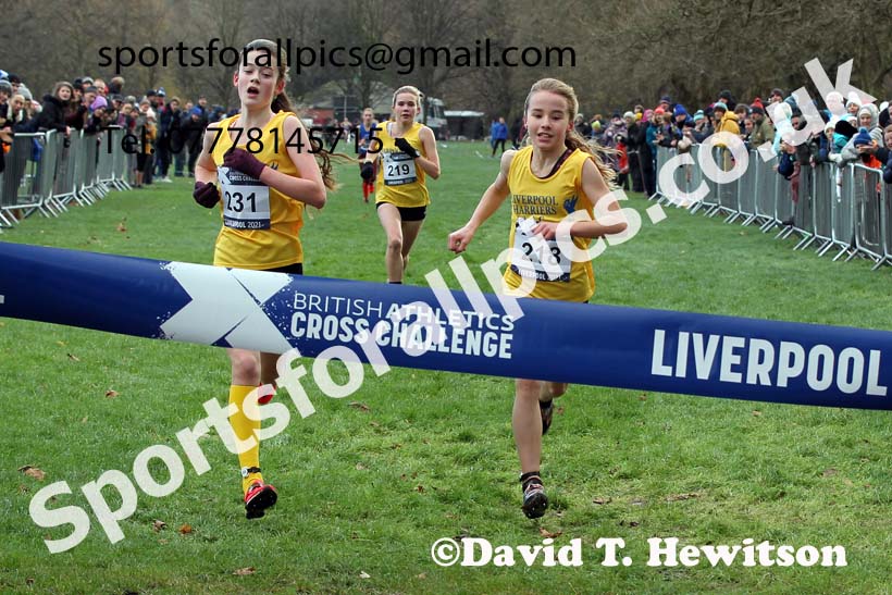 Girls under-13s, European Cross Country Championships Trials, Sefton Park, Liverpool. Photo: David T. Hewitson/Sports for All Pics